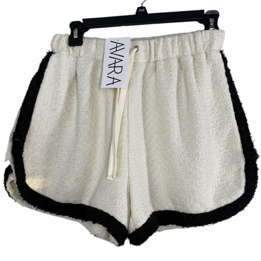 NWT Lalavon Womens Tweed  Knit Jennifer Shorts Sz S Preppy Academia French Girl